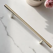 12 Adet Boy Kulp İnox 192 mm Kulp Mobilya Mutfak Dolabı Çekmece Dolap Kapak Kulpu Kulbu Metal Kulpları - 5