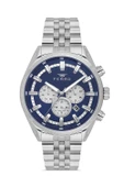 Ferro FM11507A-A3 Quartz Çelik Gri Lacivert Kadran 41 mm Erkek Kol Saati - 1