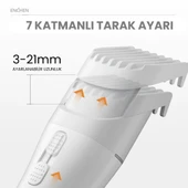 Enchen Boost 2 Beyaz Taşınabilir Şarjlı Saç Kesim Makinesi - 2