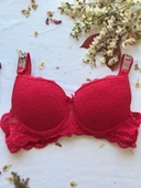 LOVE SECRET Mikro Kumaş Taşlı Askılı Dolgulu Sütyen Takım - 2