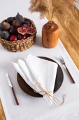 Premium |  Keten Beyaz Peçete - 2