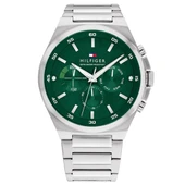 Tommy Hilfiger TH1792088 Quartz Çelik Gri Yeşil Kadran 46 mm Erkek Kol Saati - 1