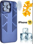 iPhone 11 Lüks Kokulu Telefon Kılıfı Ultra Design & Darbeye Dayanıklı Şık Premium Kılıf ( Lacivert ) - 1