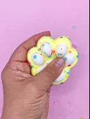 Pati Taba Squishy Kedi Pati Sıkma 7 cm Pullu Pati Sukuşi - Sarı - 2
