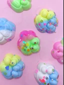 Mini Pati Taba Squishy Kedi Pati Sıkma 3,5 cm Pullu Pati Sukuşi - 4 adet - 6