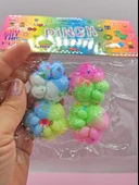 Mini Pati Taba Squishy Kedi Pati Sıkma 3,5 cm Pullu Pati Sukuşi - 4 adet - 5
