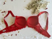 LOVE SECRET Mikro Kumaş Taşlı Askılı Dolgulu Sütyen Takım - 4