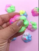 Mini Pati Taba Squishy Kedi Pati Sıkma 3,5 cm Pullu Pati Sukuşi - 4 adet - 2