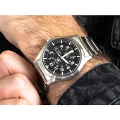 Seiko 5 SNZG13K1 Otomatik Çelik Gri Siyah Kadran 10 ATM 42 mm Nato Kordon Hediyeli Erkek Kol Saati - 5