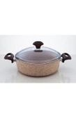 Falez Creamy Granitec 30 Cm Kısa Granit Tencere - 1