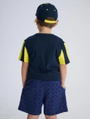 Fenerbahçe Orijinal Parçalı Renkli Logo Çocuk T-Shirt - 4