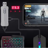 Serreha Pubg Mobil Oyun Kiti Klavye Mouse Dönüştürücü Seti Gamer Aksesuar 5 In1 Bt5.3 - 3