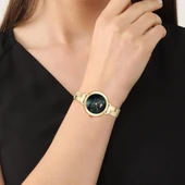 Lacoste 2001375 Quartz Çelik Altın Rengi Yeşil Sedef Kadran 28 mm Kadın Kol Saati - 4