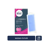 Veet Sir Ağda Bantları Professional Normal Ciltler İçin Bacak ve Vücut Bölgesi 20 li - 1