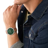 Fossil FFS5963 Quartz Deri Kahverengi Yeşil Kadran 42 mm Erkek Kol Saati - 4
