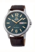 Orient RA-AA0C06E39B Kurmalı Otomatik Deri Kahverengi Yeşil Kadran 42 mm Erkek Kol Saati - 1