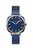 Obaku Denmark V296LXSLML Quartz Hasır Lacivert Safir Cam 32 mm Kadın Kol Saati - 2