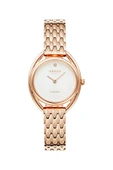 Obaku Denmark V286LXVISV Quartz Çelik Rose Kristal Mineral Beyaz Kadran 29 mm Kadın Kol Saati - 4