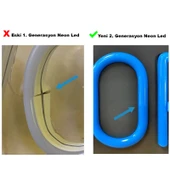 Kırmızı 6mm Ikinci Nesil Silikon Neon Led Şerit Kılıfı – 5 Metre Difüzör Tüp (LED HARİÇ) - 7