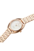 Obaku Denmark V286LXVISV Quartz Çelik Rose Kristal Mineral Beyaz Kadran 29 mm Kadın Kol Saati - 6