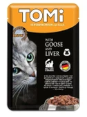 Tomi Pouch Kaz ve Ciğerli Yetişkin Kedi Konservesi 100 Gr - 1