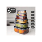 Bee Home Sweet Saklama Kabı 6lı - Platin - 2