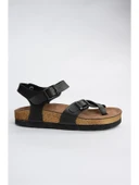 Fox Shoes Siyah Kadın Sandalet H777786009 thumbnail 2