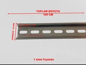 MUTLUSAN - KLEMSAN Delikli W-otomat Pano Rayı 1m (35X7.5) - 3