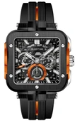 Quantum PWG1102.651 Quartz Silikon Siyah 44 mm Erkek Kol Saati - 1