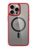 Spigen iPhone 15 Pro Kılıf, Spigen Ultra Hybrid Magfit (Magsafe Uyumlu) Deep Red - 1