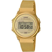 Casio A171WEMG-9ADF 37 mm Hasır Kordonlu Kronolu Kadın Kol Saati - 2