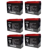 MONERO 12V-20 AMPER DİK  E-BIKE AKÜ 6'LÜ PAKET 24 amper ebatlarında EBATLAR: 180 x 78 x 170mm - 1