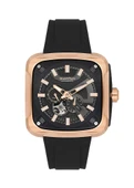 Quantum QMG1135.451 Otomatik Silikon Siyah 45 mm Erkek Kol Saati - 1