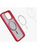 Spigen iPhone 15 Pro Kılıf, Spigen Ultra Hybrid Magfit (Magsafe Uyumlu) Deep Red - 7
