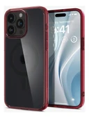 Spigen iPhone 15 Pro Kılıf, Spigen Ultra Hybrid Magfit (Magsafe Uyumlu) Deep Red - 2