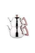 Özkent Marmaris Mini Boy 1,9 Lt Paslanmaz Çelik Çaydanlık Rosegold K313 - 1