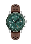 Quantum PWG1118.376 Quartz Deri Kahverengi Yeşil Kadran 45 mm Erkek Kol Saati - 1