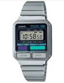 Casio A120WE-1ADF Retro Quarz Çelik Gri 34 mm Erkek Kol Saati - 1
