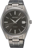 Seiko SUR375P1 Quartz Çelik Gri Titanyum Kasa Siyah Kadran 10 ATM  40 mm Erkek Kol Saati - 2