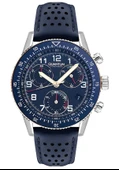 Quantum PWG1118.599 Quartz Kronograflı Deri Lacivert 45 mm Erkek Kol Saati - 2
