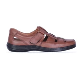 Moda Ayakkabı 215 Siyah-Kahve Deri Yazlık Ayakkabı thumbnail 10