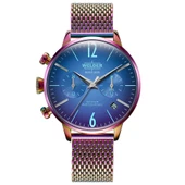 Welder Moody WWRC646 Quartz Hasır Pembe Mavi Kadran 38 mm Kadın Kol Saati - 1