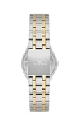 Ferro Quartz Çelik Altın/Gri 35 mm Kadın Kol Saati - 3