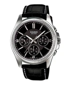 Casio MTP-1375L-1AVDF Quartz Deri Siyah 42 mm Erkek Kol Saati - 1