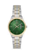 Ferro Quartz Çelik Altın/Gri Yeşil Kadran 31 mm Kadın Kol Saati - 2