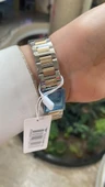Ferro Quartz Çelik Altın/Gri Siyah Kadran 28 mm Kadın Kol Saati - 5