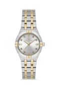 Ferro Quartz Çelik Altın/Gri 35 mm Kadın Kol Saati - 1
