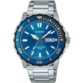 Casio MTD-125D-2A1VDF Quartz Çelik Gri Lacivert Kadran 46 mm Erkek Kol Saati - 1