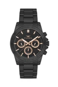 Ferro Quartz Çelik Siyah 44 mm Fonksiyonları Aktif Erkek Kol Saati - 1