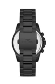 Ferro Quartz Çelik Siyah 44 mm Fonksiyonları Aktif Erkek Kol Saati - 3